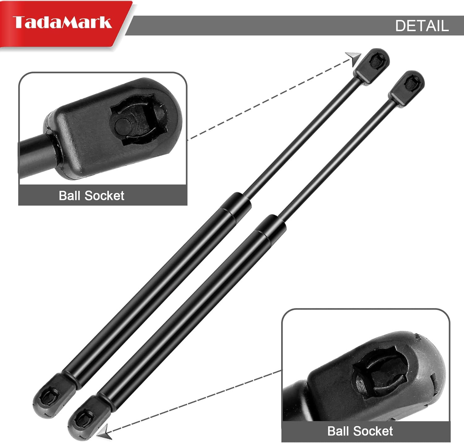 2pc 17" 120lb Heavy Duty Gas Struts for Leer RV Bed Boat Hatch Shocks C16-10171