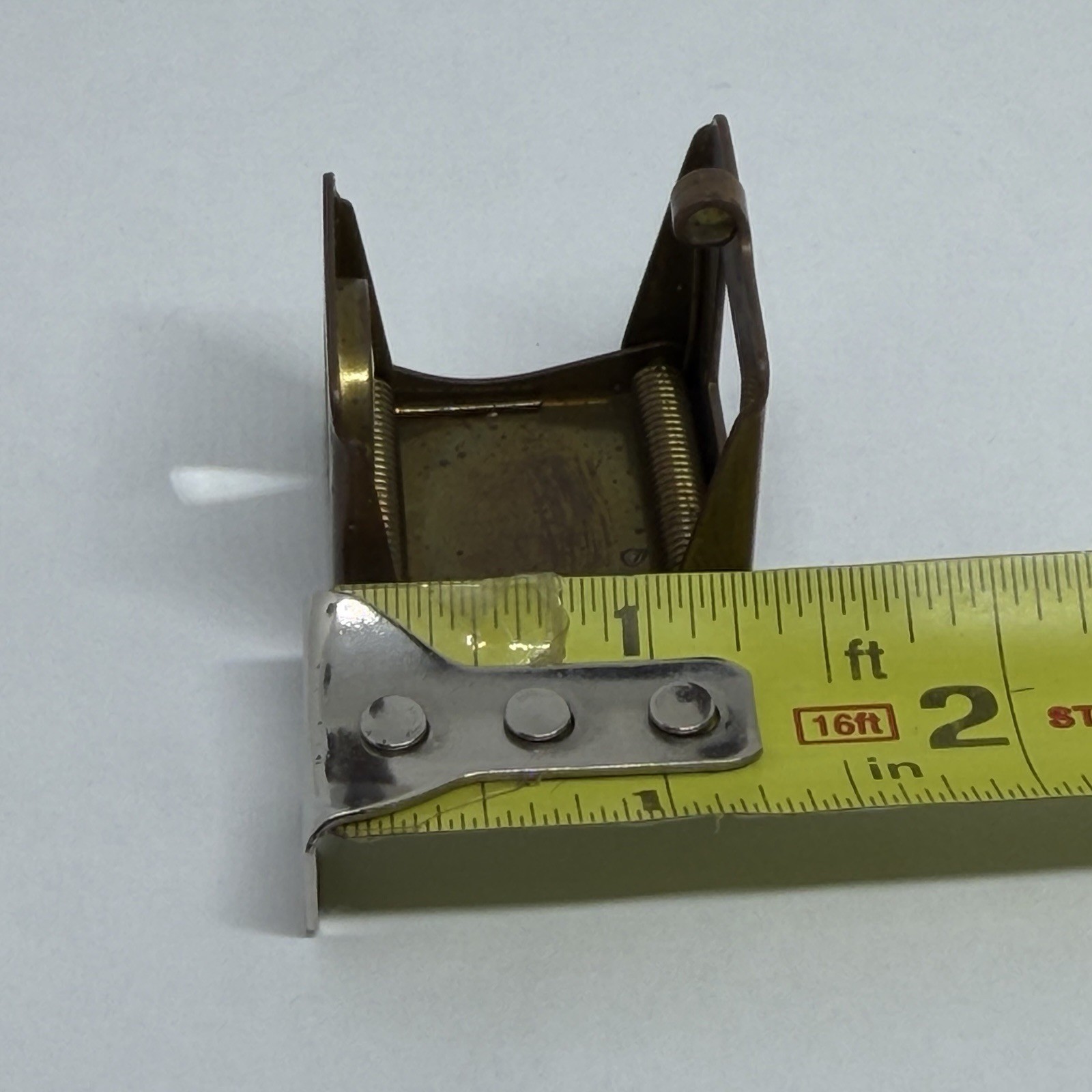 Small Vintage S&V Brand Germany Brass Folding Map Magnifying Glass Loupe - Nice