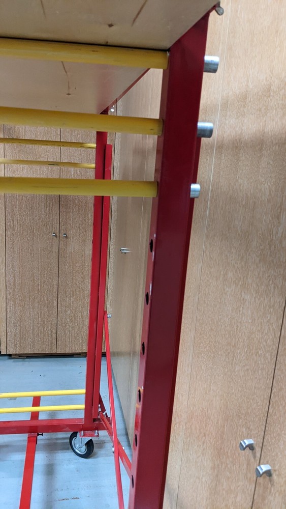Rack for sprayed panels rest or horizontal storage,Single sided,6 inch casters