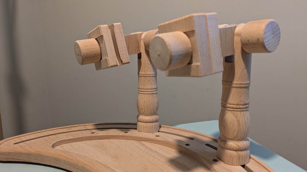 Framework for Cross Stitch, 180 Degrees Rotating Embroidery Frame Rack - Wood