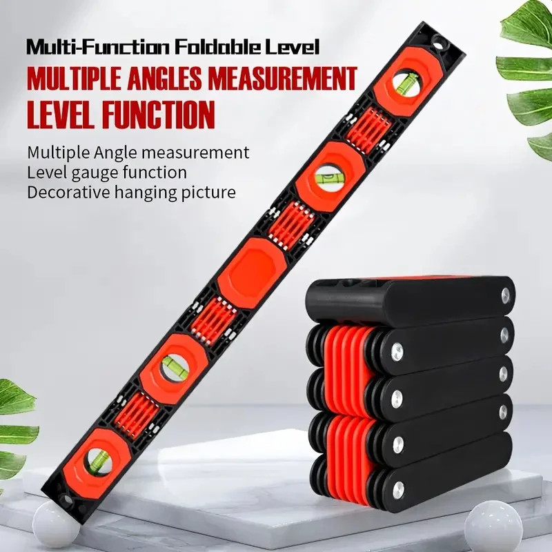 1pc Multi-Functional Foldable Level Meter Multi-Angle Measurement Pipes Building