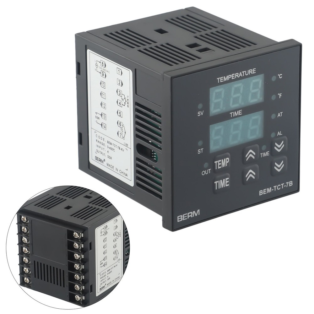 Heavy Duty Heat Press Machine Time Temperature Controller Adjustable Settings