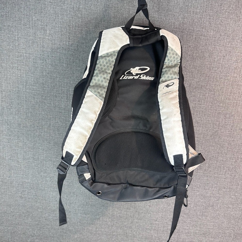 Lizard Skins Backpack Bag White Black Padded Compartment
