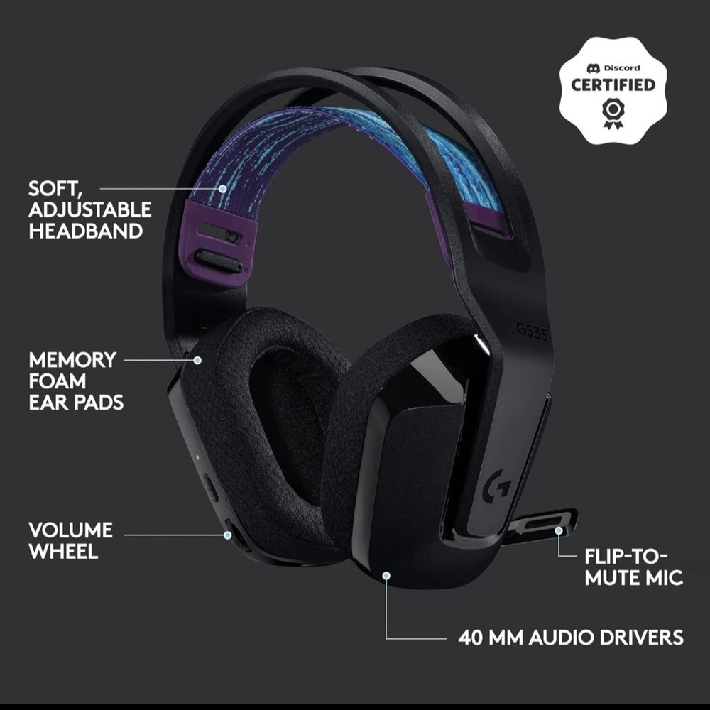 Logitech G G535 LIGHTSPEED Wireless Gaming Headset