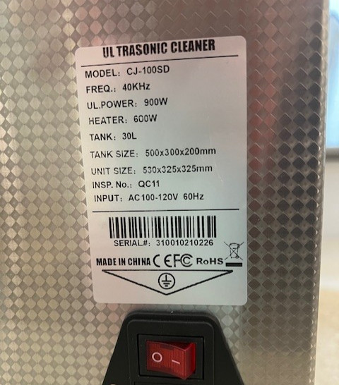 30L Ultrasonic Cleaner with Digital Timer & Heater -...