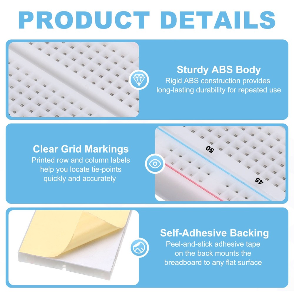 Breadboard Kit 830/400 Tie-Points with Power Supply Module USB Cable