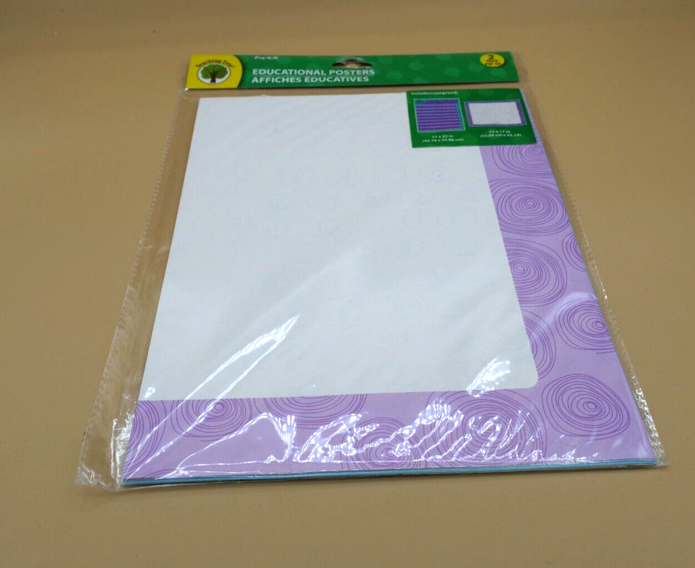 Teaching Tree Educational Posters 2 PACK PRE-K /K
