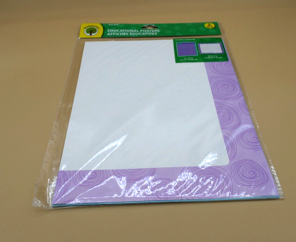 Teaching Tree Educational Posters 2 PACK PRE-K /K