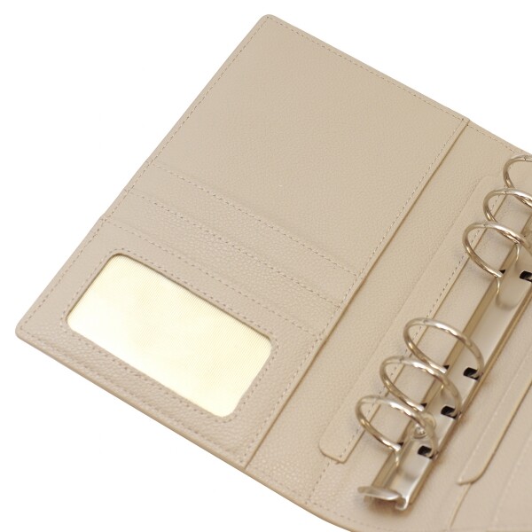 Franklin Planner Compact size Light grayish binder Split Leather Bible Size