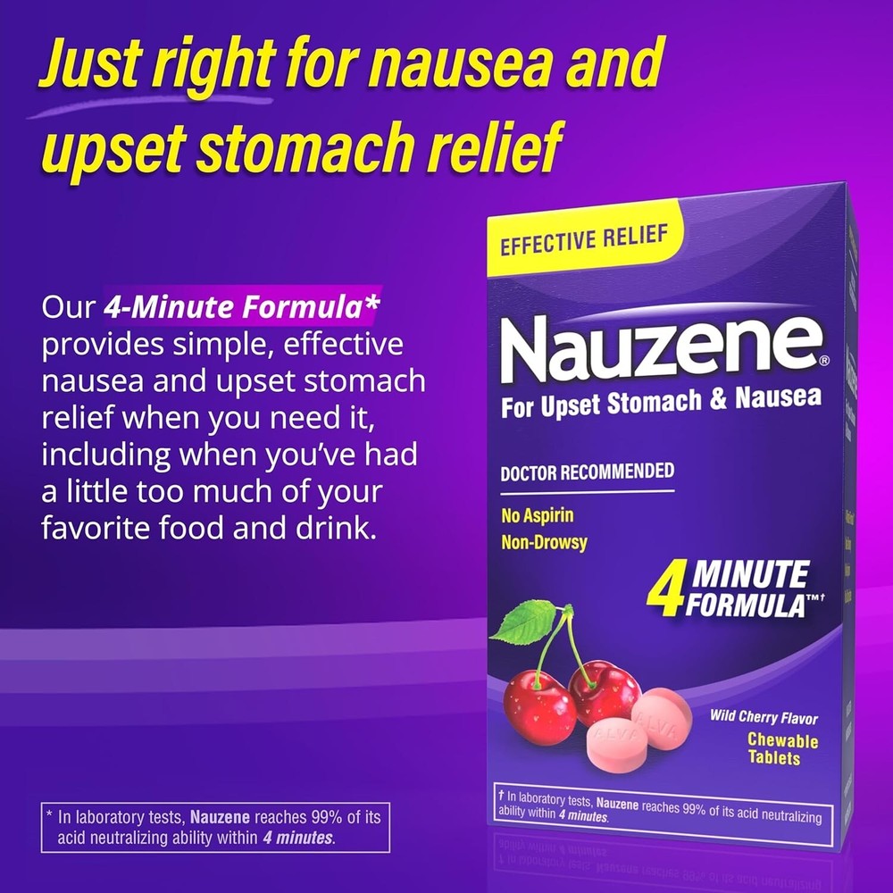 Nauzene Chewable Tablets 42 Count