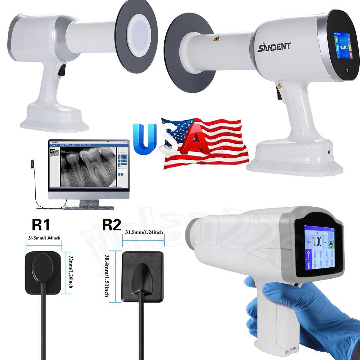 Dental X Portable Ray Digital Machine Rayos 、 Shield /Digital Sensor Size 1/2