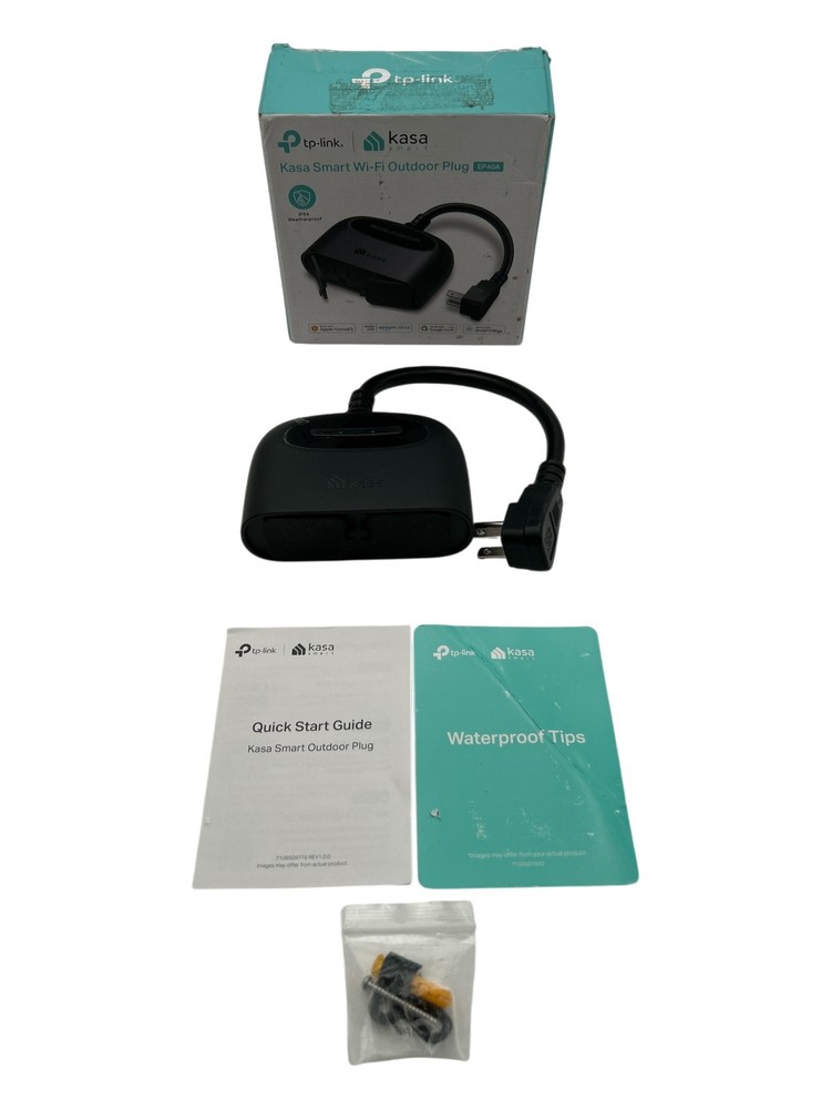 Kasa EP40A Outdoor Smart Plug 2-Socket Black