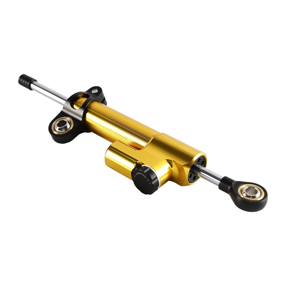 Universal Motorcycle CNC Adjustable Steering Damper Stabilizer Top Gold UE