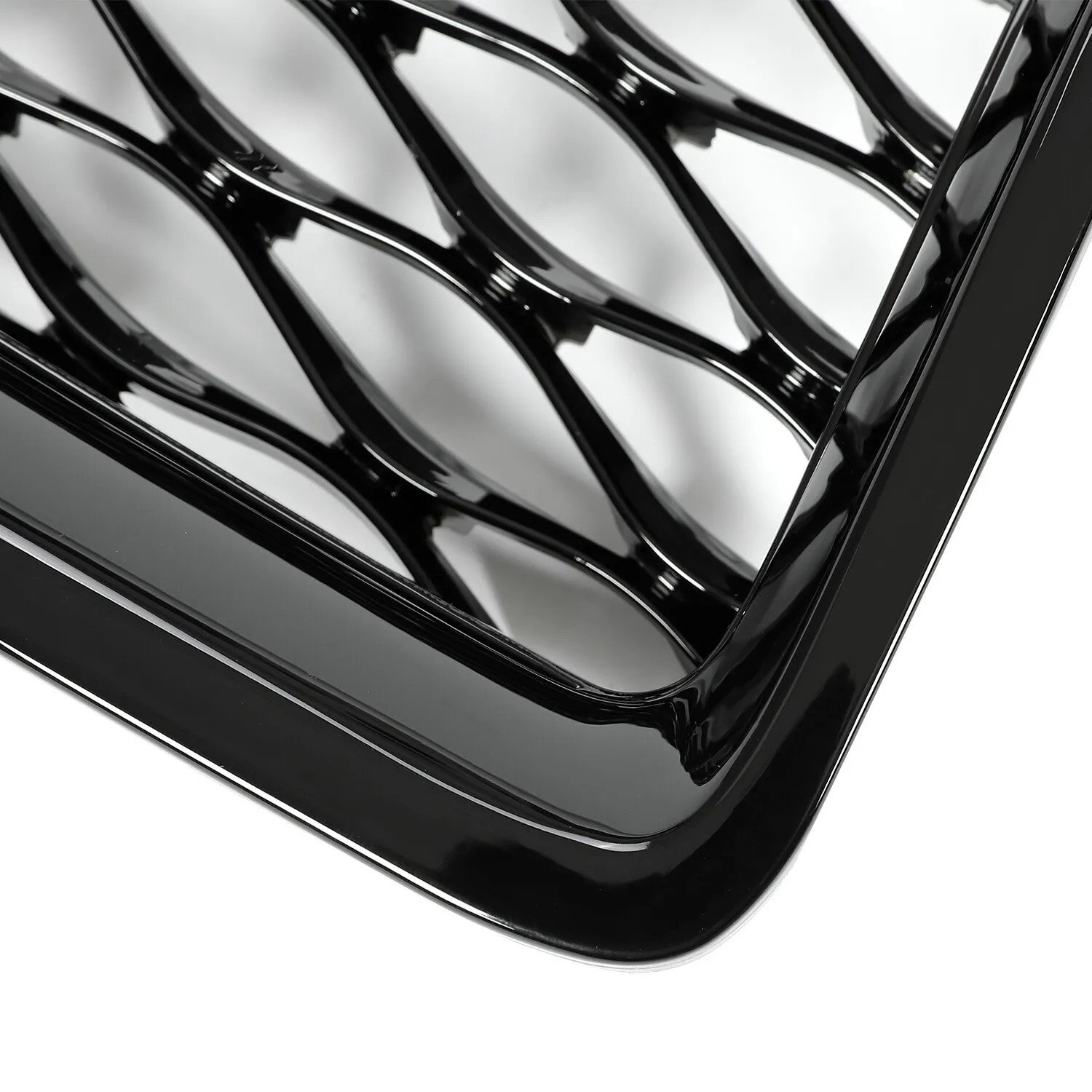 For Infiniti Q50 2014-2016 2017 Front Bumper Upper Grille Gloss Black Grill JDM