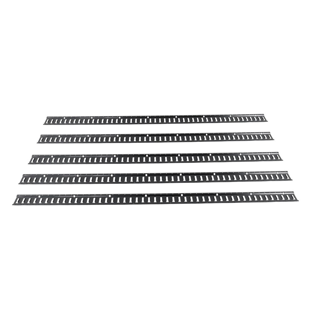 Black 5 Pack 8' E Track Tie Down Rail Kit For Garages Vans Trailers Tie Downs