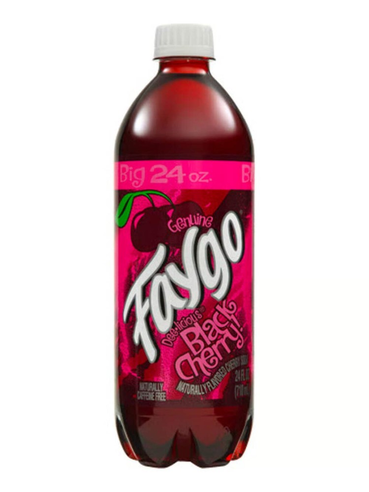Faygo Black Cherry 24 oz Case 6 12 16 & 24 Pack