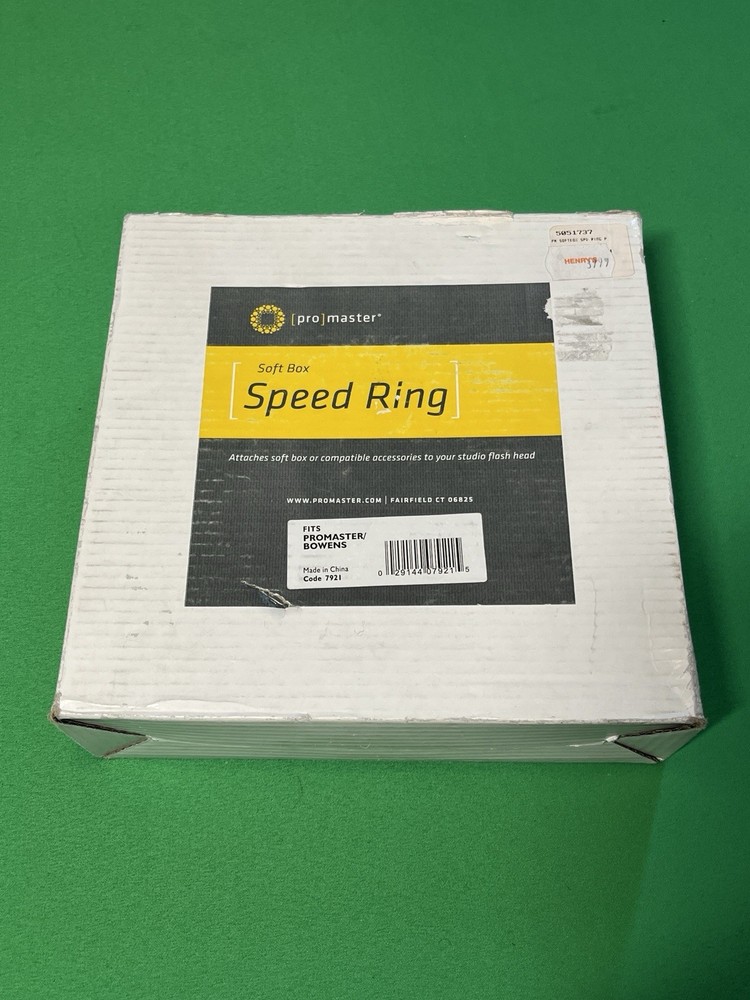 ProMaster Softbox Speed Ring for promaster/Bowens Compatible Studio Flash