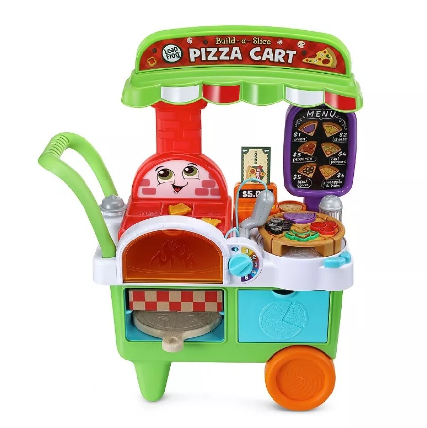 Leap Frog Build-a-Slice Pizza Maker Set: Engage Imagination w/ Sounds& Toppings