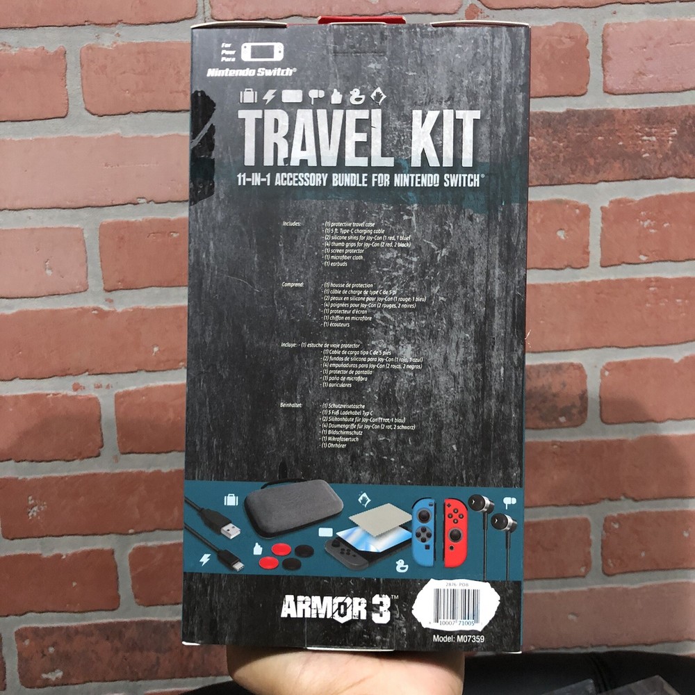 New Armor3 Travel Kit Starter Accessory Kit Bundle Switch for Nintendo Switch