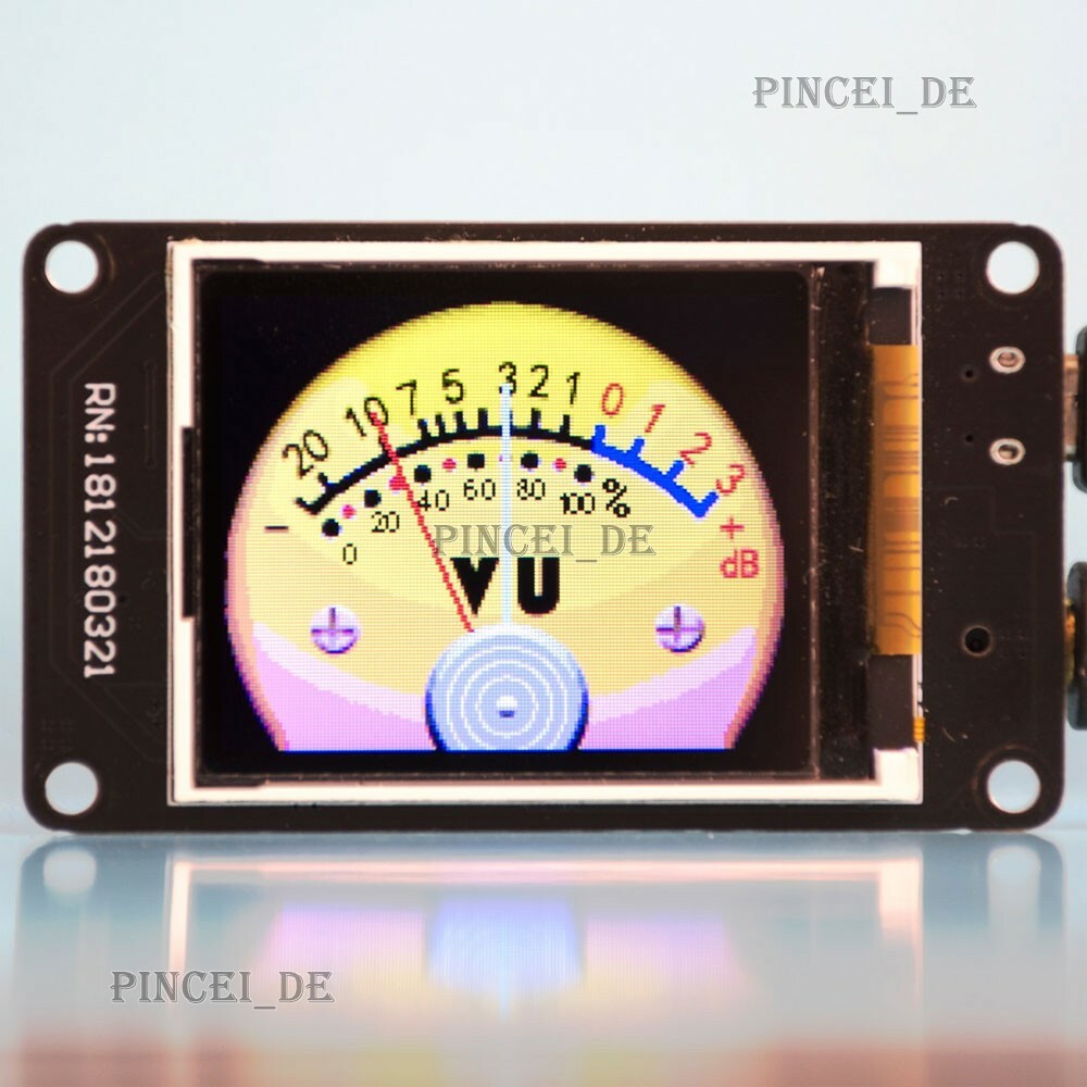1.8" TFT Music Spectrum Display Module Programmable Music Virtual VU Meter