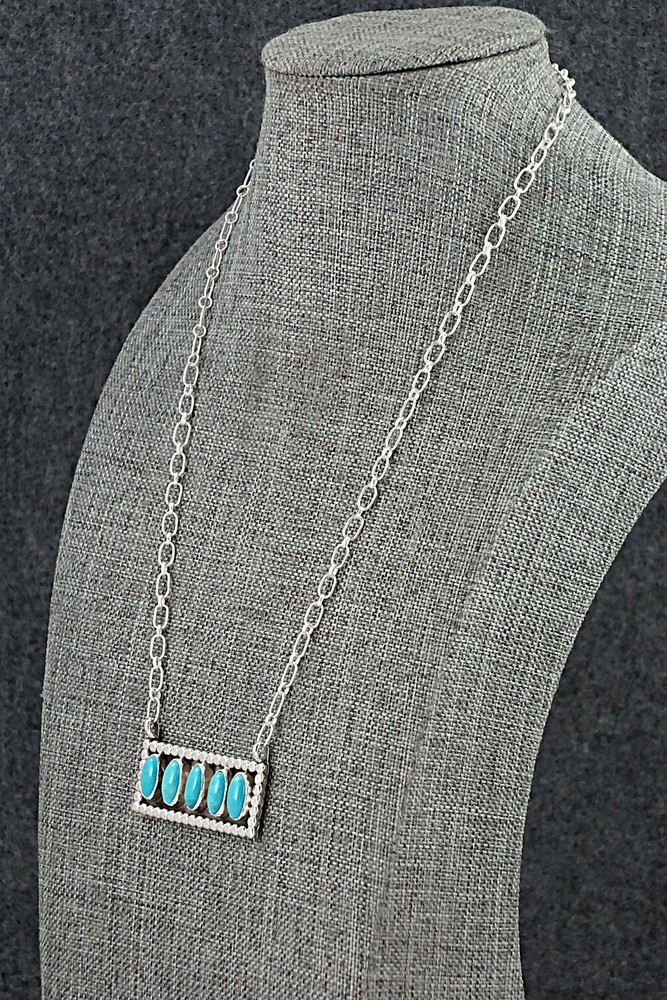 Turquoise & Sterling Silver Necklace - Sharon McCarthy