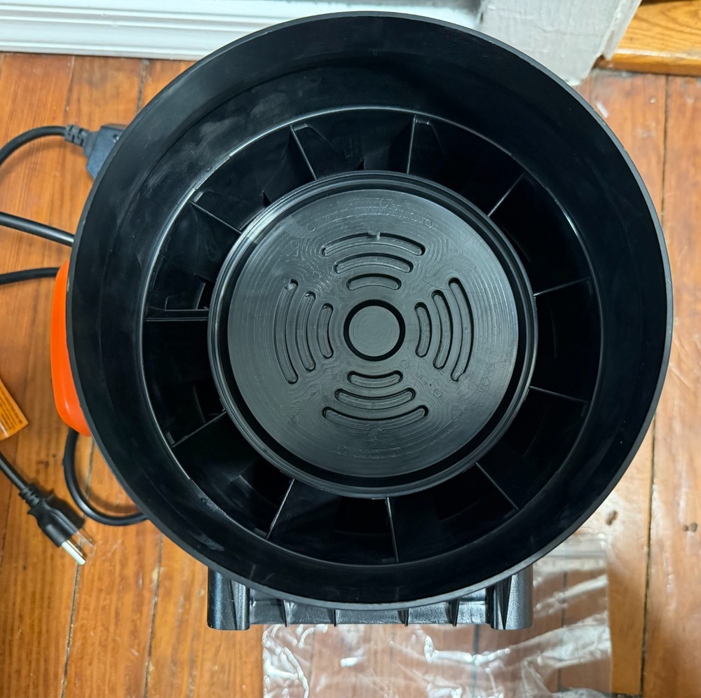 Inline Duct Fan 8" 750CFM with Variable Speed Controller Quiet AC-motor Vent Fan