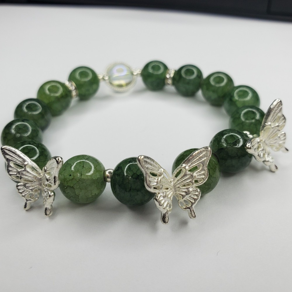 Hand crafted artisan unique gemstone bracelet