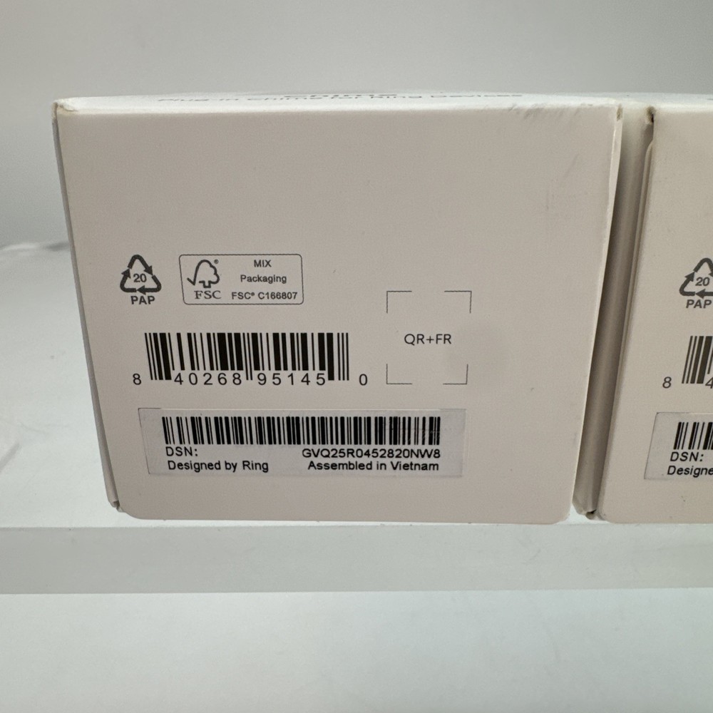 2 Ring Chime 2nd Generation Plug In Chime for Ring Devices Sealed