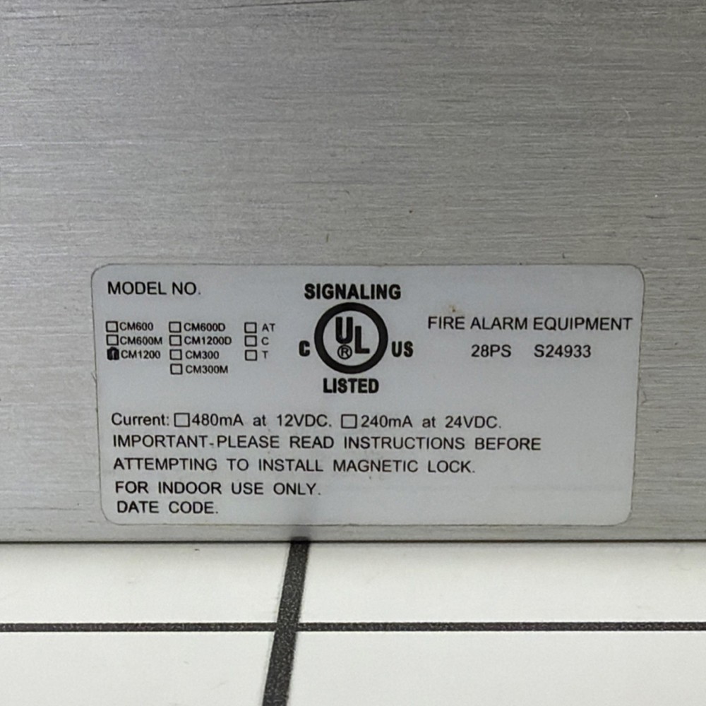 Electromagnetic Lock 12V/24V Model CM1200