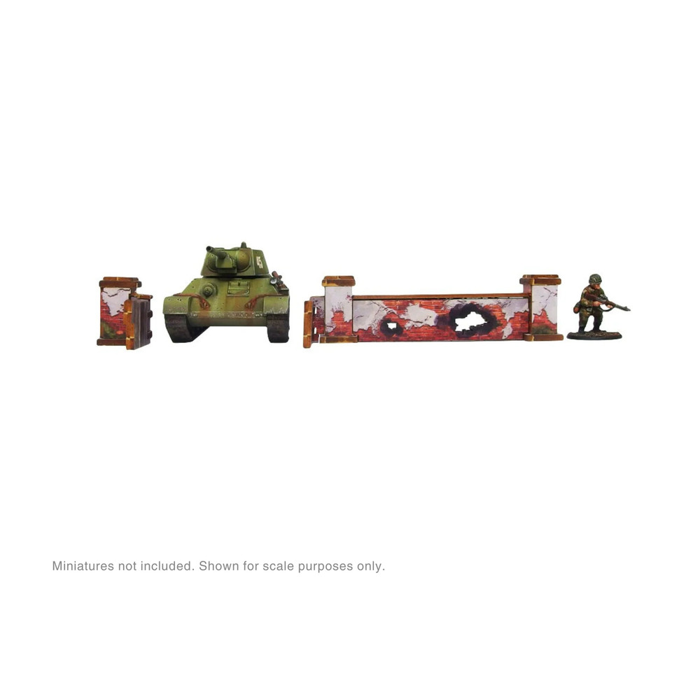 Micro Art Studio WW2 Ostfront Stalingrad: Walls Low Prepainted