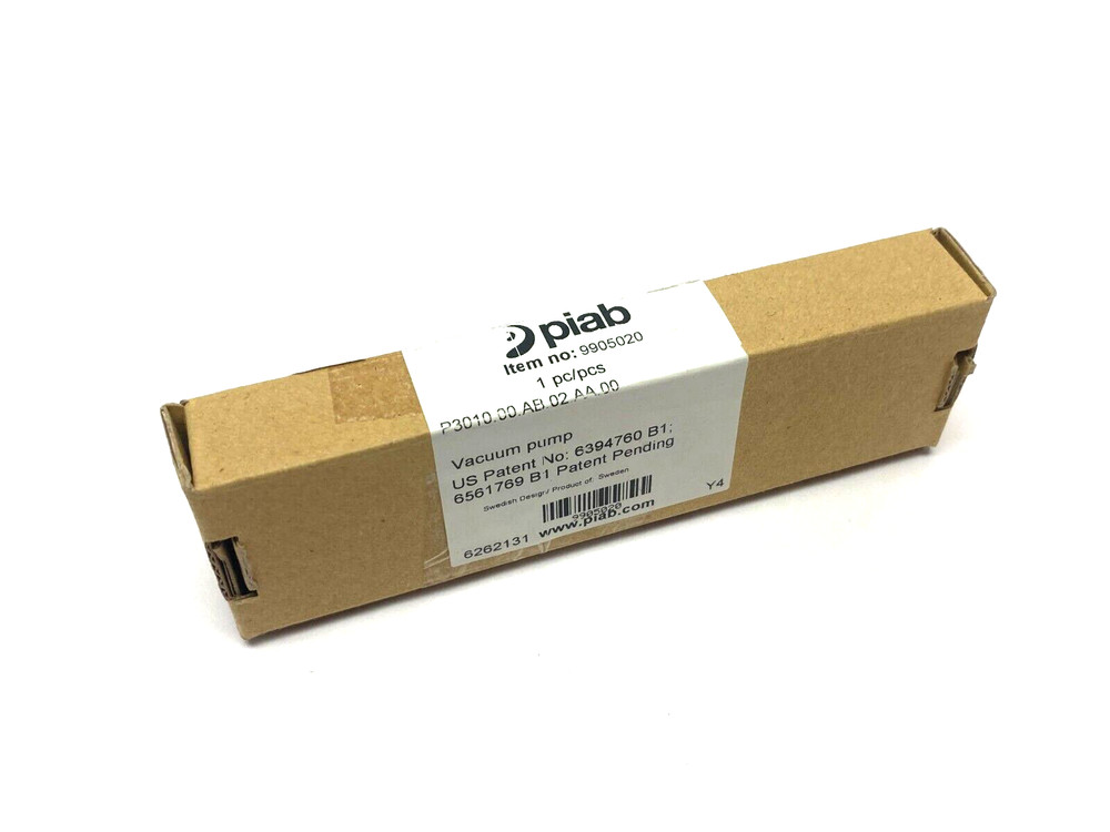Piab P3010.00.AB.02.AA.00 Coax Compact and Stackable Vacuum Ejector 9905020
