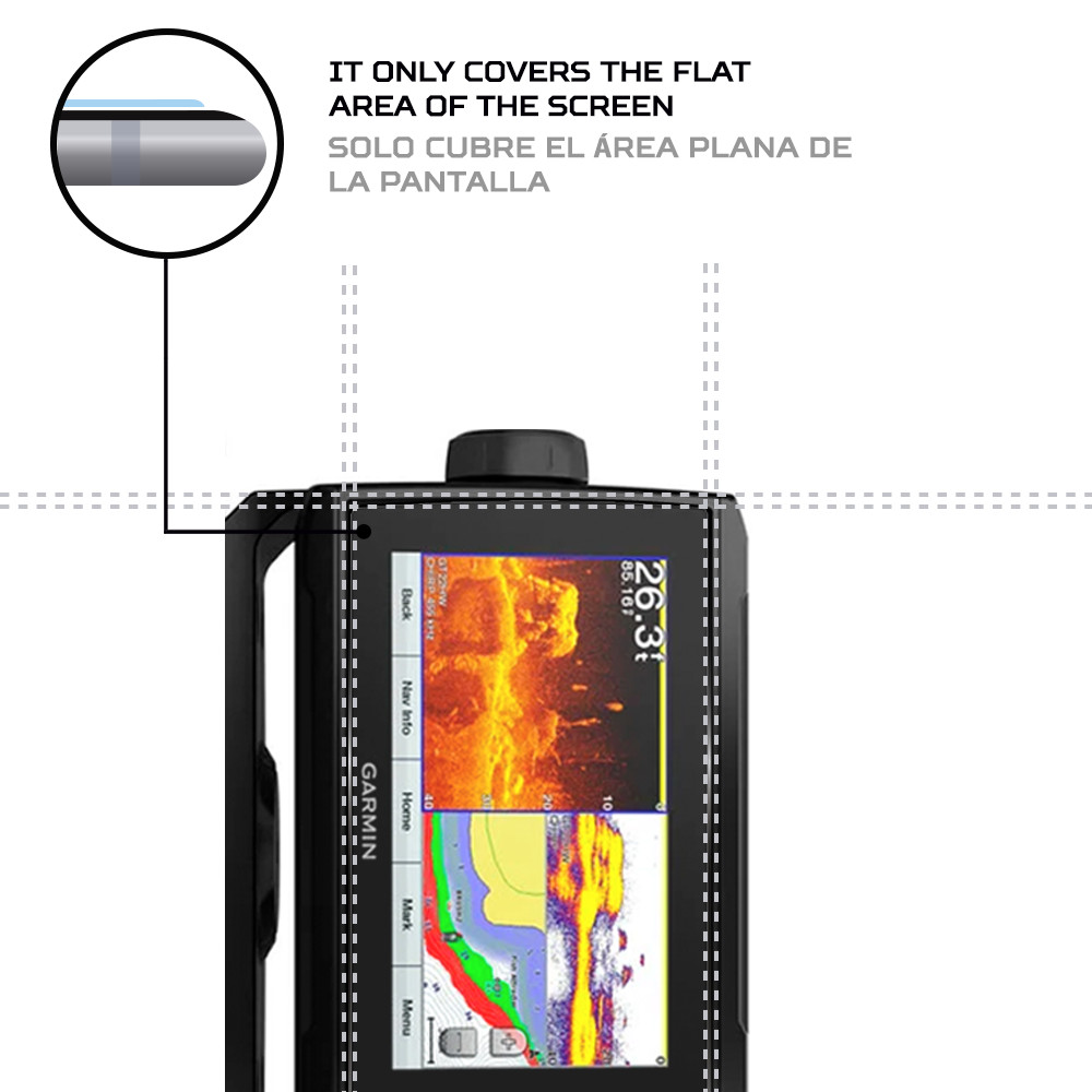 ANTISHOCK Screen protector for Garmin echoMAP Plus 73cv