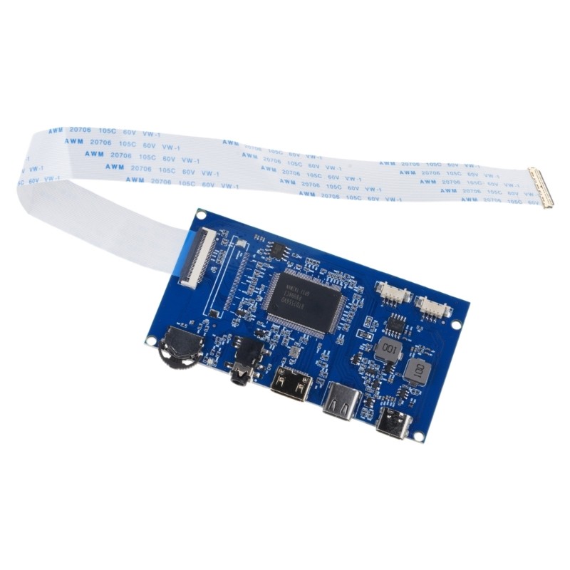 30pin EDP LCD Screen Driver Board Automatic Recognition 2-Channel with Cable
