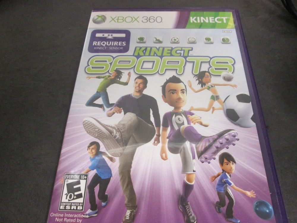 Microsoft Kinect Sensor Bar w/book & 6 Games