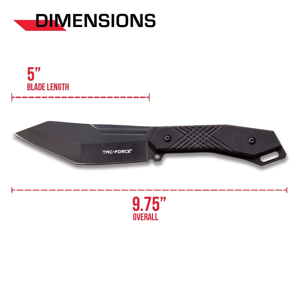 New Tac Force Fixed Blade Knife TF-FIX019BK