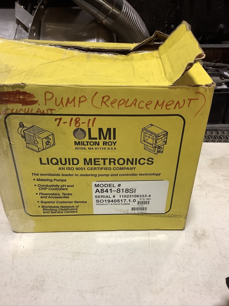 LMI A841-818SI Liquid Metronics Pump