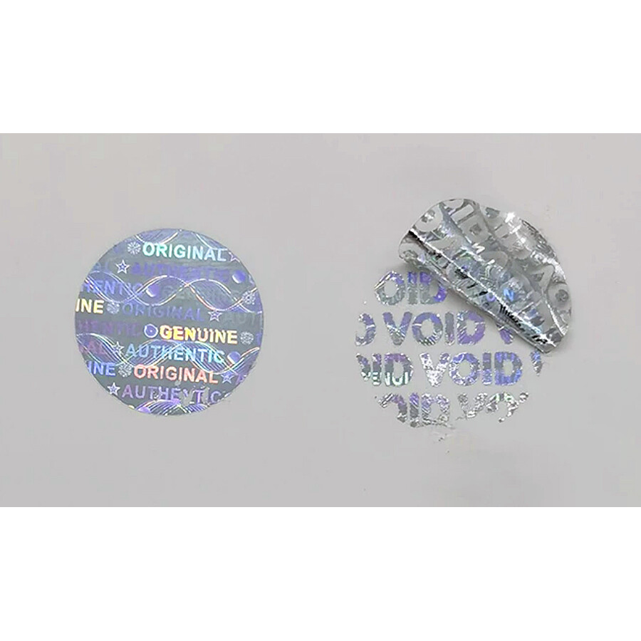 100 Security Hologram Stickers Original Authentic Genuine Tamper Evident Void