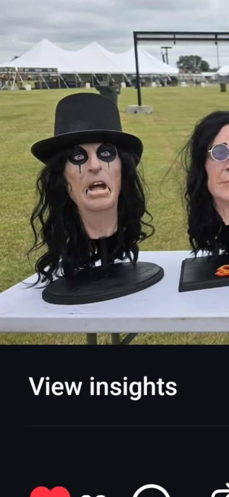 Alice Cooper head bust