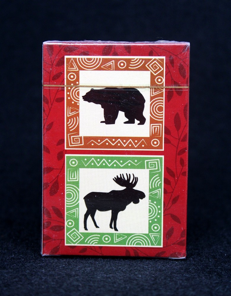 Wilderness Playing Cards Bear & Moose Design BNIP