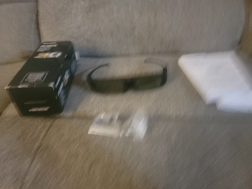 Sharp AN-3DG40 Black Bluetooth Wireless Connection Active 3D Glasses For Parts