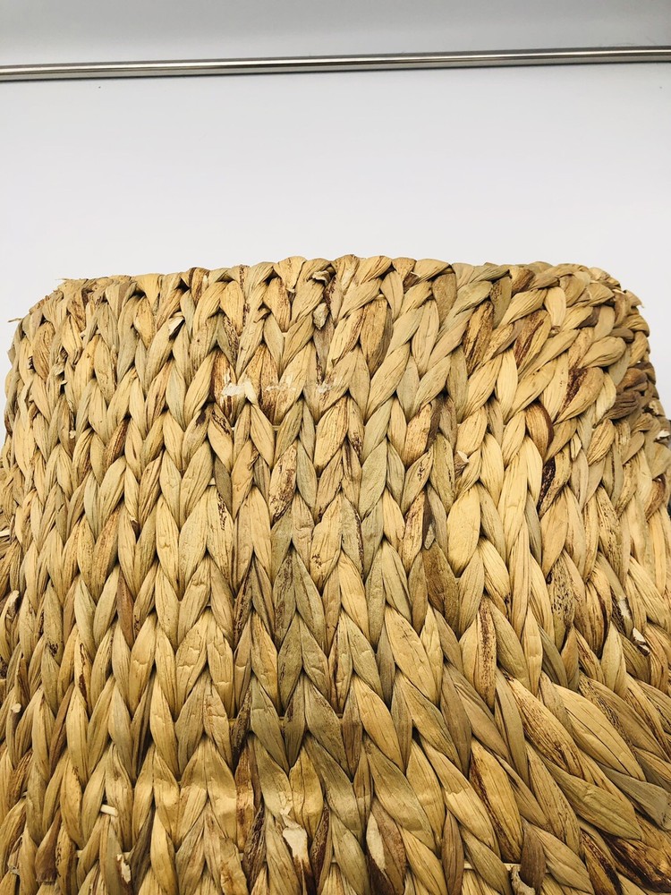 Straw Studios 14" Wicker Basket/Serving Tray With Handles Designed Beautifully