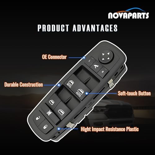 11PINS 56046826AE Driver Side Power Control Window Switch for 2016-2018 Ram