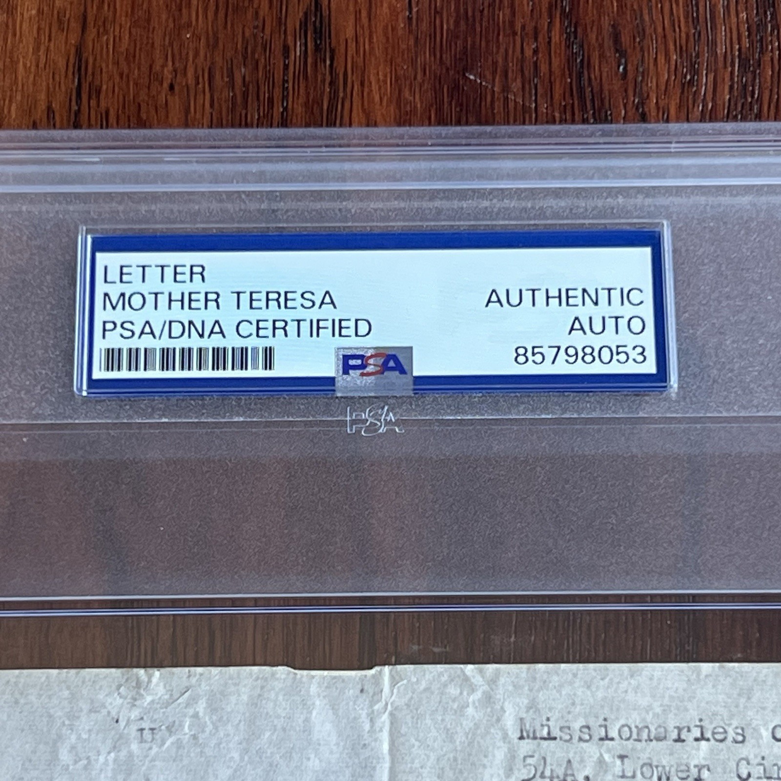 MOTHER TERESA Autograph “Joy of Loving” SIGNED Letter * Catholic SAINT * PSA