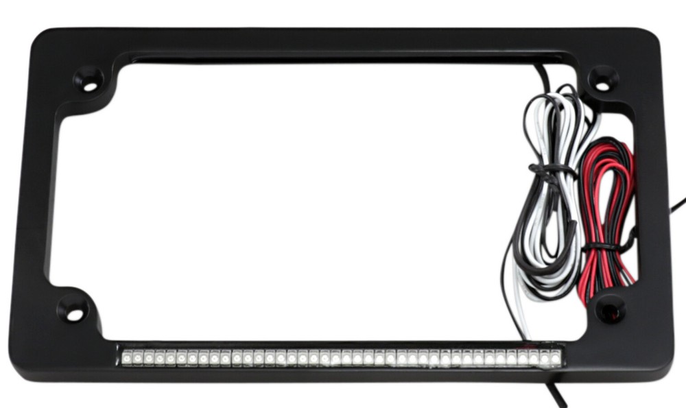 Custom Dynamics Black Dual Intensity LED License Plate Frame (TF02-B)
