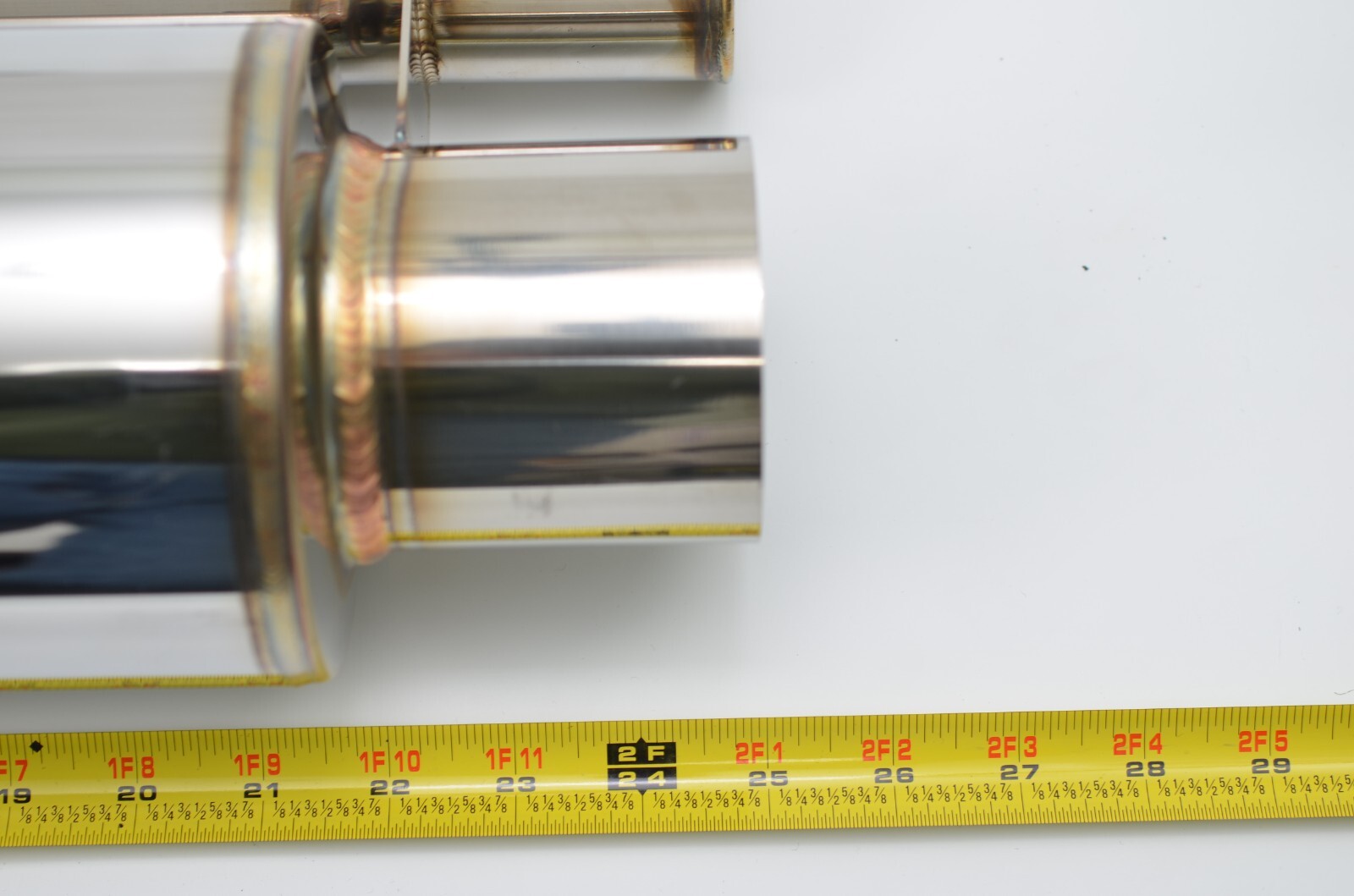 1320 ultra quiet QW resonator muffler stainless steel universal 3" inlet & out