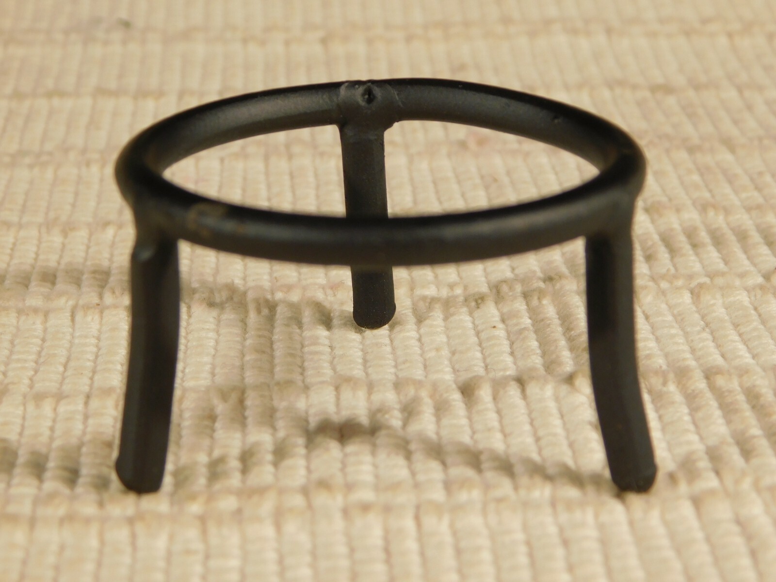 Sphere Display Stand Medium Size Black Metal Short