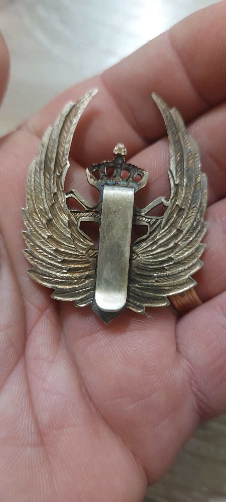 Romanian Royal Aviation pilot-observer badge. 1914-1928.