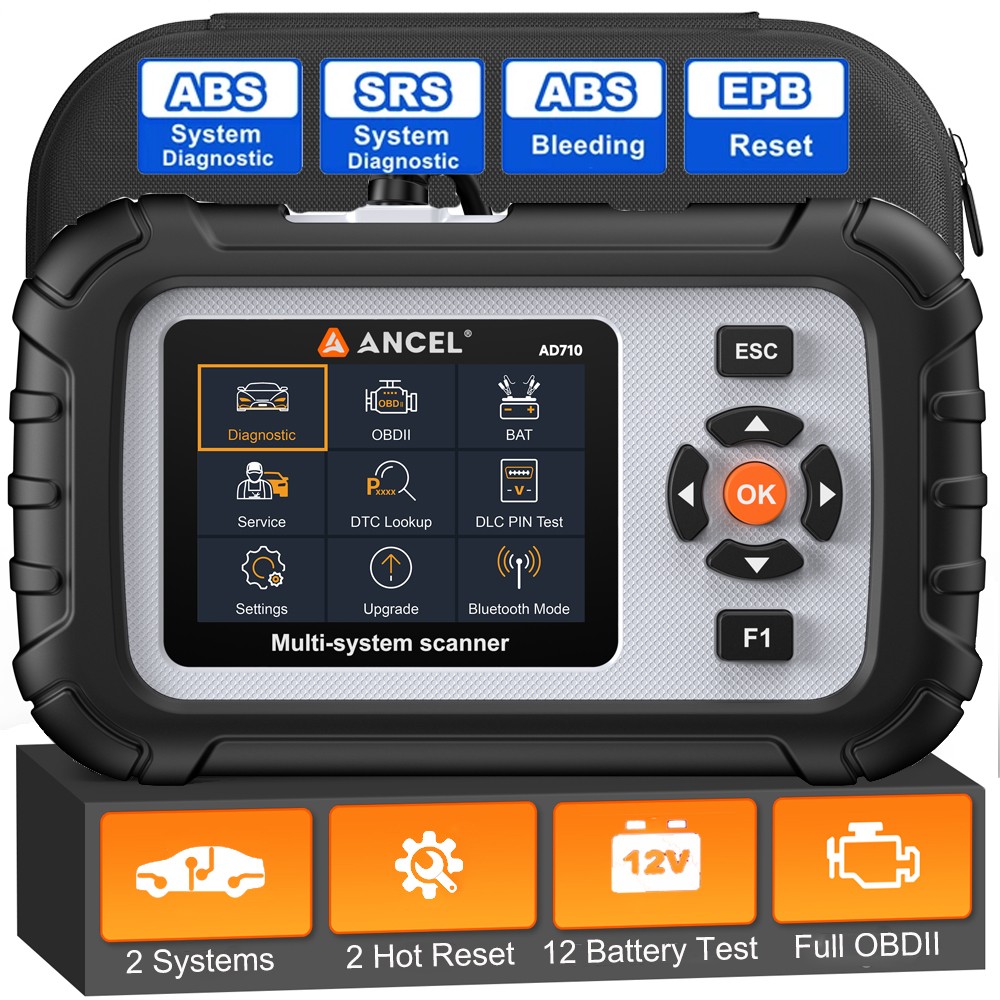 OBD2 Scanner Car Engine ABS Bleeding SRS Diagnostic Tool EPB Brake Pads Reset