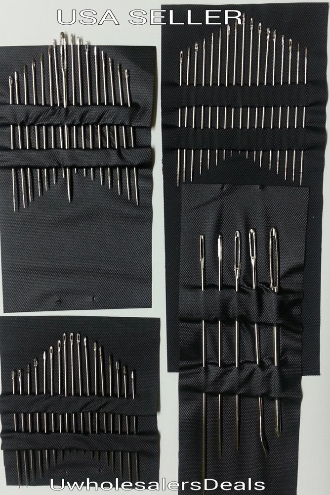 55 Needles Household Silver Eye Assorted Sizes NEW