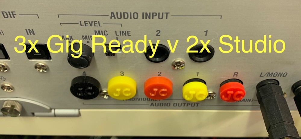 SONY MDM-X4 MiniDisk multitrack recorder “JACKCAP” Insert Set, 18x XLR and Jack